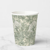 William Morris tulp behang textiel groen Papieren Bekers (Links)