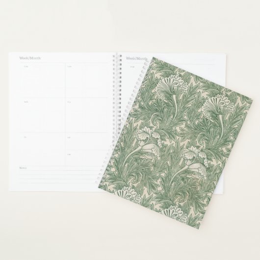 William Morris tulp behang textiel groen Planner (Display)