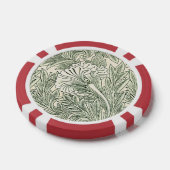 William Morris tulp behang textiel groen Poker Chips (Enkel)