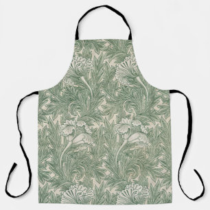 William Morris tulp behang textiel groen Schort