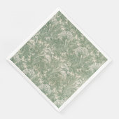 William Morris tulp behang textiel groen Servet (Hoek)