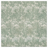 William Morris tulp behang textiel groen Stof (Close Up)