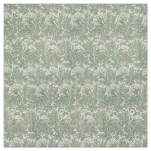 William Morris tulp behang textiel groen Stof