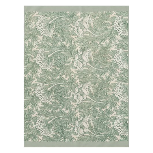 William Morris tulp behang textiel groen Tafelkleed (Voorkant)