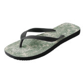 William Morris tulp behang textiel groen Teenslippers (Schuin)