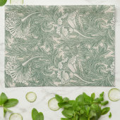 William Morris tulp behang textiel groen Theedoek (Gevouwen)