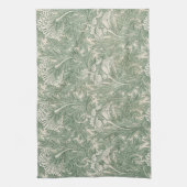 William Morris tulp behang textiel groen Theedoek (Verticaal)