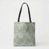 William Morris tulp behang textiel groen Tote Bag (Voorkant)
