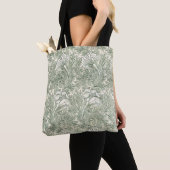 William Morris tulp behang textiel groen Tote Bag (Dichtbij)