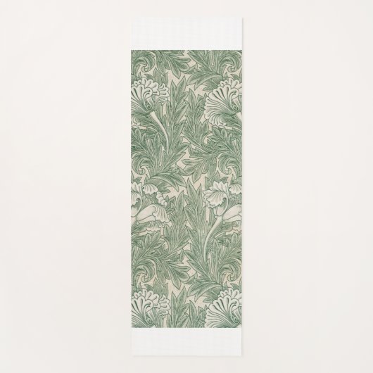 William Morris tulp behang textiel groen Yogamat (Voorkant)