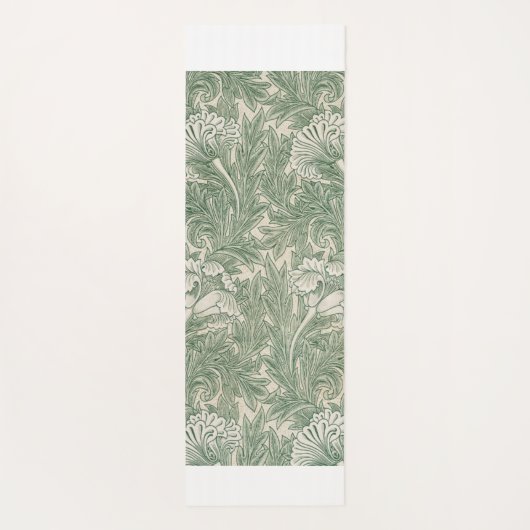 William Morris tulp behang textiel groen Yogamat (Achterkant)