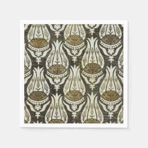 William Morris Tulp en Tralie Blauwe Bloemkunst Servet