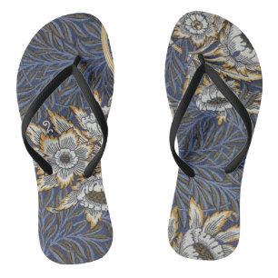 William Morris Tulp en Wilg Bloemmotief Teenslippers
