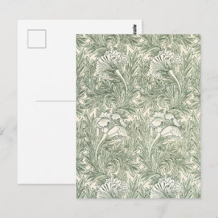 William Morris Tulp Groen Bloemstuk Kunstprint Briefkaart
