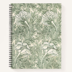 William Morris Tulp Groen Bloemstuk Kunstprint Notitieboek