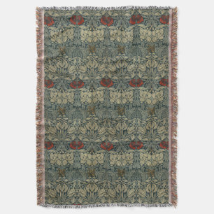 William Morris  Tulp & Roos Bloemenpatroon Deken