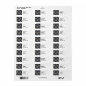 William Morris Tulp Wilgenpatroon Blauwe Bloem Etiket (Full Sheet)