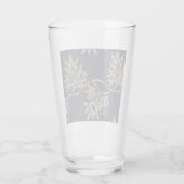William Morris Tulp Wilgenpatroon Blauwe Bloem Glas (Achterkant)