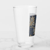 William Morris Tulp Wilgenpatroon Blauwe Bloem Glas (Rechts)