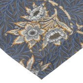 William Morris Tulp Wilgenpatroon Blauwe Bloem Korte Tafelloper (Hoek)