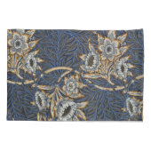 William Morris Tulp Wilgenpatroon Blauwe Bloem Kussensloop (Achterkant)