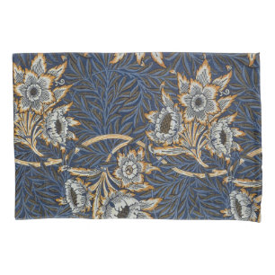 William Morris Tulp Wilgenpatroon Blauwe Bloem Kussensloop