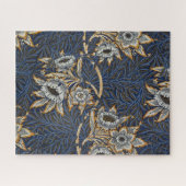 William Morris Tulp Wilgenpatroon Blauwe Bloem Legpuzzel (Horizontaal)