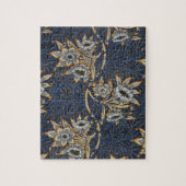 William Morris Tulp Wilgenpatroon Blauwe Bloem Legpuzzel (Verticaal)