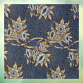 William Morris Tulp Wilgenpatroon Blauwe Bloem Raamsticker (Vel 3)