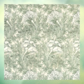 William Morris Tulpenbehang Klassiek Groen Raamsticker (Vel 3)