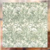 William Morris Tulpenbehang Klassiek Groen Raamsticker (Vel 2)