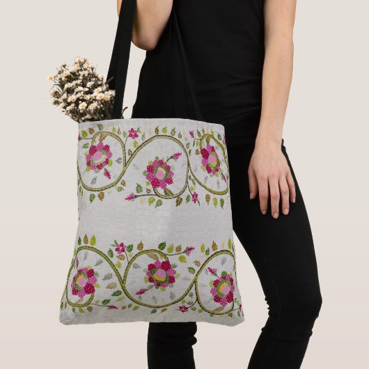 William *Morris Turkish Floral Fruit Crossbody Ba Tote Bag (Dichtbij)