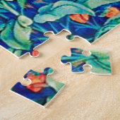 William Morris "Two Hares" in een bos Legpuzzel (Zijkant)