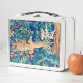 William Morris "Two Hares" - Konijnen in een bos (In situ)