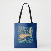 William Morris "Two Hares" Wild Rabbits Print Tote Bag (Voorkant)