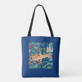 William Morris "Two Hares" Wild Rabbits Print Tote Bag (Achterkant)