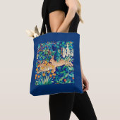 William Morris "Two Hares" Wild Rabbits Print Tote Bag (Dichtbij)