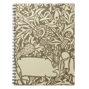 William Morris Uil Bloemrijk Vintage Ontwerp Notitieboek