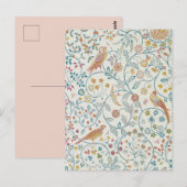 William Morris - Uil en Bessen Behang Briefkaart (Voorkant / Achterkant)