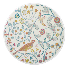 William Morris - Uil en Bessen Behang Keramische Knop