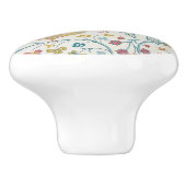 William Morris - Uil en Bessen Behang  Keramische Knop (Zijkant)