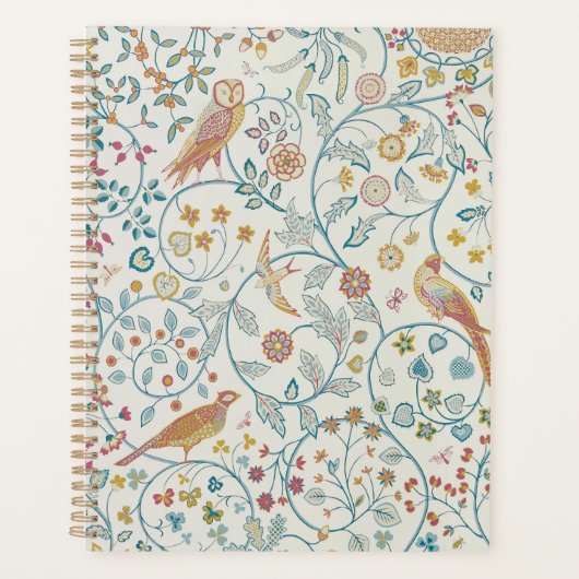 William Morris - Uil en Bessen Behang Planner (Voorkant)