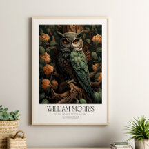 William Morris  Uil met bloesems