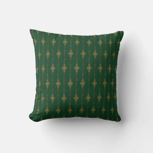 William Morris Vakantie Groen Goud Aangepaste Stre Kussen (Voorkant)