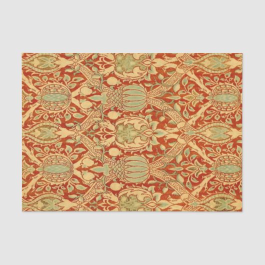 William Morris - Velvet Broche Art Nouveau Tissuepapier (Voorkant)