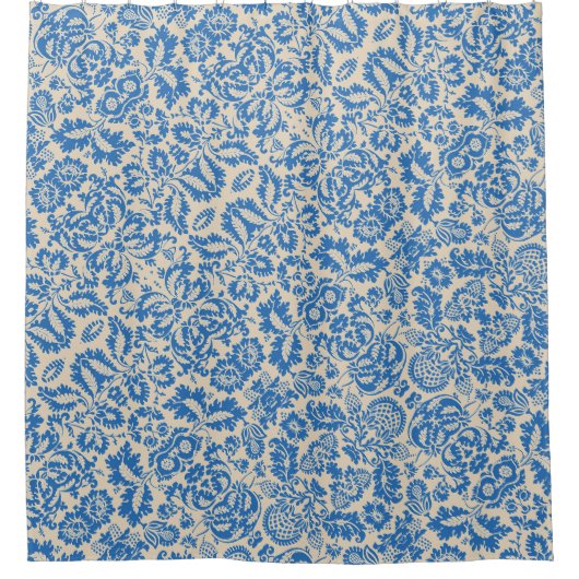 William Morris Venetiaanse Bloem Damast Brocaat Douchegordijn (Voorkant)