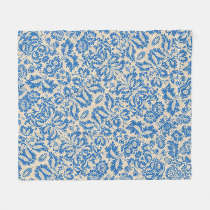 William Morris Venetiaanse Bloem Damast Brocaat Fleece Deken