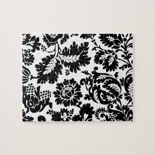 William Morris Venetian Black White Floral Legpuzzel (Horizontaal)