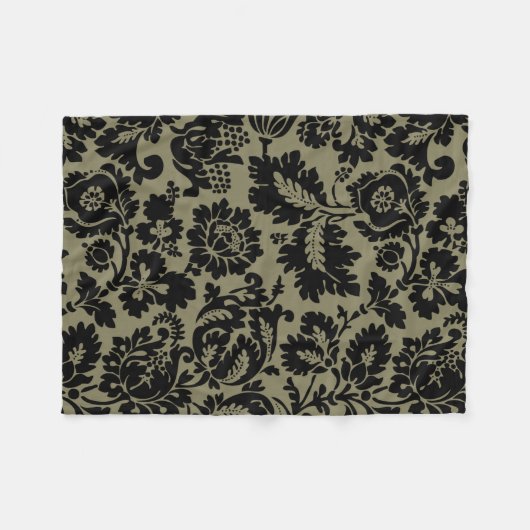 William Morris Venetian Damask Brocade Fleece Deken (Voorkant (Horizontaal))
