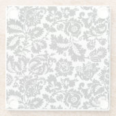 William Morris Venetian Damask Brocade Glazen Onderzetter (Achterkant)